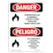 Signmission Safety Sign, OSHA Danger, 10" Height, Aluminum, Compressed Gas Flammable Content Spanish OS-DS-A-710-VS-1077 - alternate 1